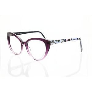Vera Bradley Jewell Plum Pansies(PLP) 53-18-140 Sunglass FRAMES ONLY - VERY GOOD Vera Bradley Jewell Plum Pansies 5318 53mm New Sunglasses  main image 4